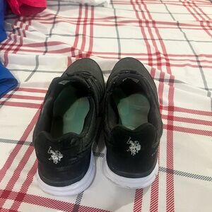 U.S. Polo Assn. Black Sneakers with White Soles